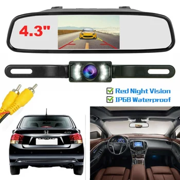 DC 12V 170 Degree 4.3" Backup Waterproof HD Camera TFT LCD Mirror Car Rear View Reverse Night Vision Parking System Full Kit
DC 12V 170 Degree 4.3" Backup Waterproof HD Camera TFT LCD Mirror Car Rear View Reverse Night Vision Parking System Full Kit
