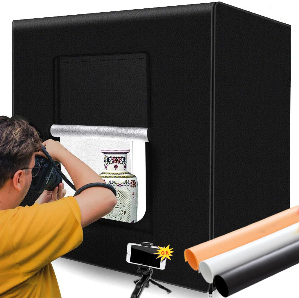 M80 LED Lightbox 80*80*80cm Portable Photo Studio Light Tent Folding Photo Box 32 inch Softbox for Product Photography Toy Shoot M80 LED Lightbox 80*80*80cm Portable Photo Studio Light Tent Folding Photo Box 32 inch Softbox for Product Photography Toy Shoot