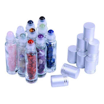 10Pcs Gemstone Essential Oil Bottle Refillable Roller Storage Bottle Repair Crystal Chip Semi-Precious Stone Bottle
10Pcs Gemstone Essential Oil Bottle Refillable Roller Storage Bottle Repair Crystal Chip Semi-Precious Stone Bottle