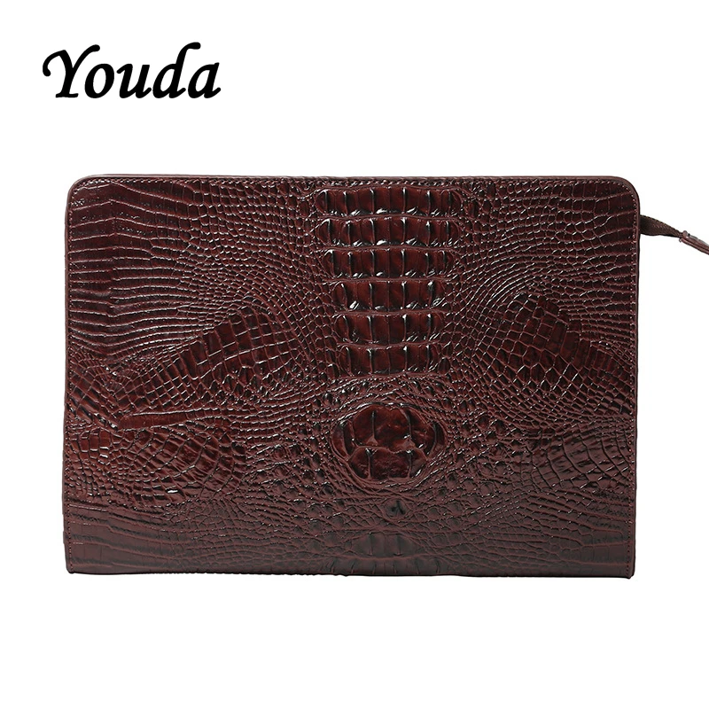 Youda Original Style Men's Hand Bag Retro Crocodile Leather Envelope Bag Large Capacity File Pouch Simple Casual Storage Packet
Youda Original Style Men's Hand Bag Retro Crocodile Leather Envelope Bag Large Capacity File Pouch Simple Casual Storage Packet