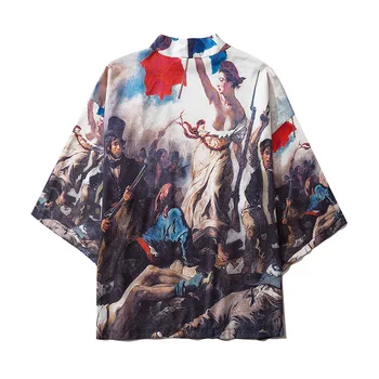 Male Fashion Retro Pattern Print Cardigan Shirts Men Japan Streetwear Fashion Hip Hop Loose Casual Short Sleeve Kimono Shirts
Male Fashion Retro Pattern Print Cardigan Shirts Men Japan Streetwear Fashion Hip Hop Loose Casual Short Sleeve Kimono Shirts