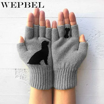 WEPBEL Women Gloves Half-finger Cartoon Dog Print Knitting Keep Warm Winter Autumn Thick Gloves Fingerless Wrist Hand Mittens
WEPBEL Women Gloves Half-finger Cartoon Dog Print Knitting Keep Warm Winter Autumn Thick Gloves Fingerless Wrist Hand Mittens