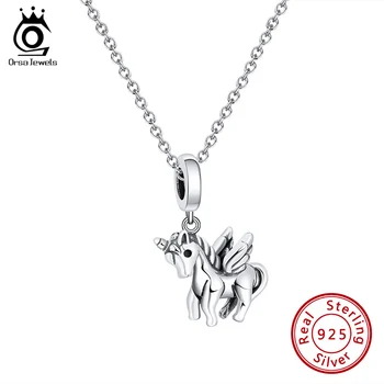 ORSA JEWELS Unicorn Pendant Necklace Genuine 925 Sterling Silver Charm Animal Necklaces for Girls Heart Statement Jewelry SCB05
ORSA JEWELS Unicorn Pendant Necklace Genuine 925 Sterling Silver Charm Animal Necklaces for Girls Heart Statement Jewelry SCB05
