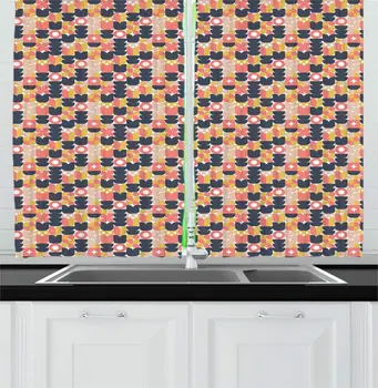 Multicolor Abstract Kitchen Curtains Continued Pattern Geometric Shapes Looking Like Flowers Geometric Flora Window Drapes
Multicolor Abstract Kitchen Curtains Continued Pattern Geometric Shapes Looking Like Flowers Geometric Flora Window Drapes