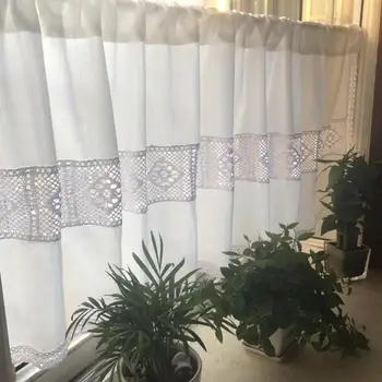 American Country Style White Cotton Linen Splice Crochet Lace Edge Coffee Curtain Multi-function Decorative Short Curtain
American Country Style White Cotton Linen Splice Crochet Lace Edge Coffee Curtain Multi-function Decorative Short Curtain