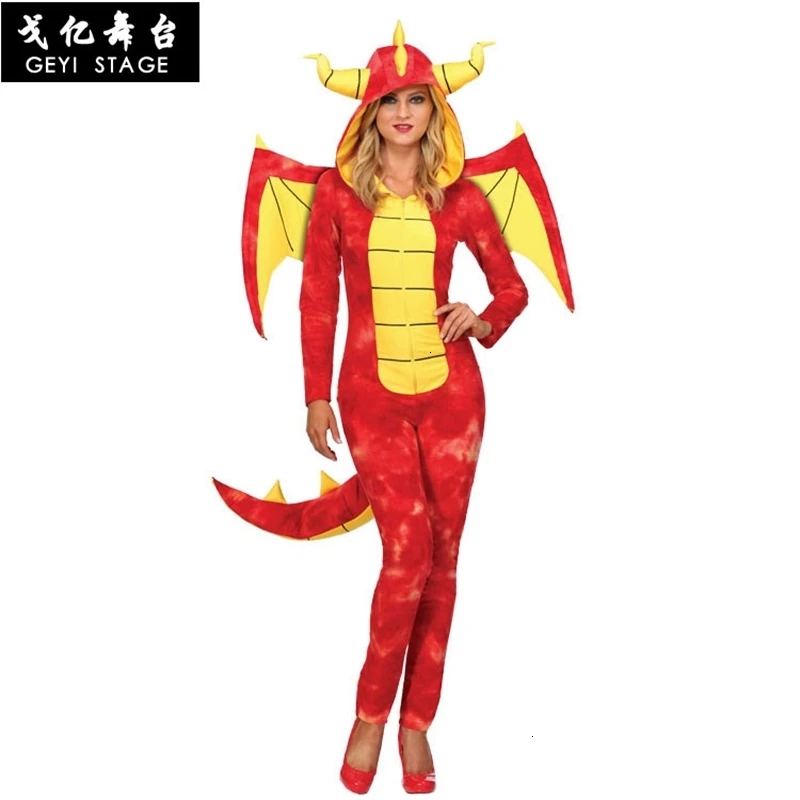 

Костюм Рыцаря-дракона на Хэллоуин, комбинезон для косплея, Пижама для взрослых, одежда с животными, превосходное качество