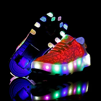 Two Wheels One Sneakers USB Charging Led Light Roller Skate Shoes for Children Kids Shoes Boys Girls Shoes Light Up Unisex
Two Wheels One Sneakers USB Charging Led Light Roller Skate Shoes for Children Kids Shoes Boys Girls Shoes Light Up Unisex