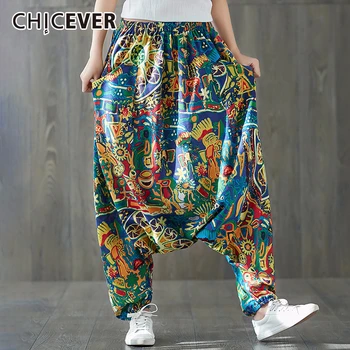 CHICEVER Print Hit Color Women's Cross Pants Pocket High Waist Casual Loose Oversized Trouser Female Summer Fashion Clothes 2020
CHICEVER Print Hit Color Women's Cross Pants Pocket High Waist Casual Loose Oversized Trouser Female Summer Fashion Clothes 2020