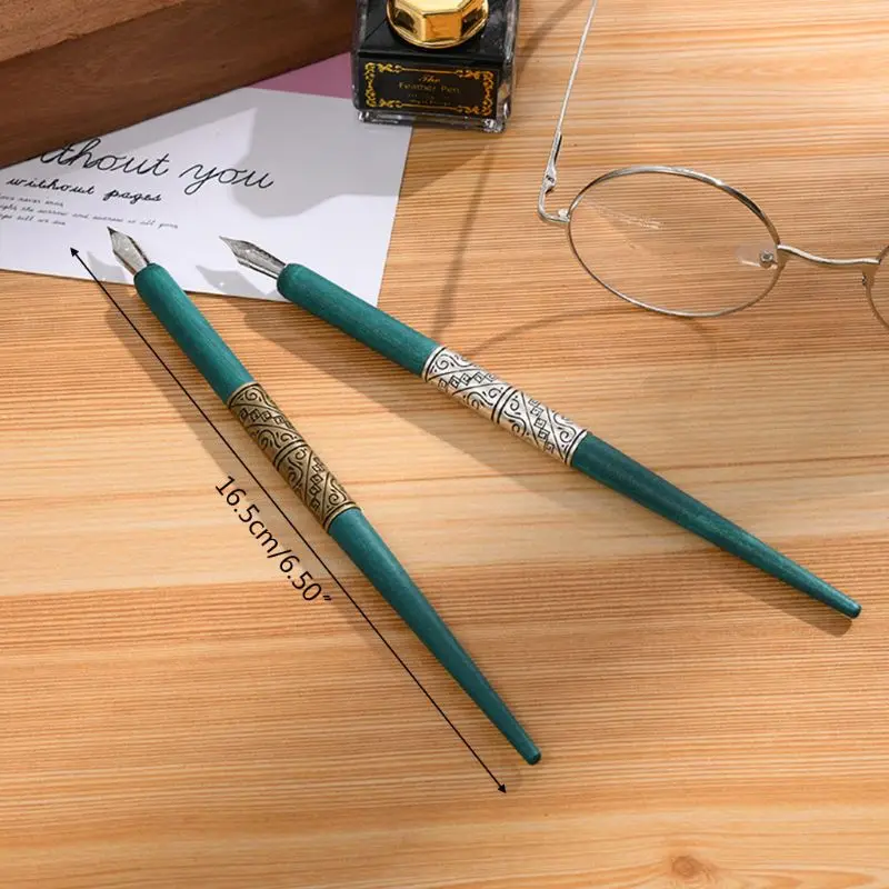 Wood Manga Calligraphy Dip Pen Holder with 6 Nibs for Lettering Skiching Drawing
Wood Manga Calligraphy Dip Pen Holder with 6 Nibs for Lettering Skiching Drawing
