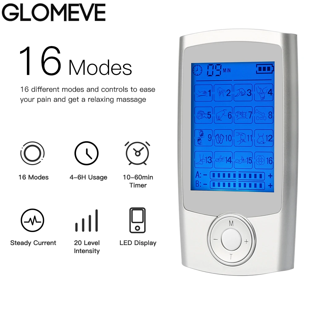 Muscle Stimulator Tens Unit 16 Modes Dual Output Health Care EMS Body Massage Electric Electronic Pulse Physiotherapy Massager
Muscle Stimulator Tens Unit 16 Modes Dual Output Health Care EMS Body Massage Electric Electronic Pulse Physiotherapy Massager