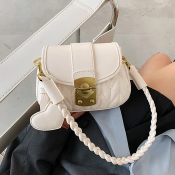 Sweet Lady Woven Shoulder strap Armpit bag 2020 New Quality PU Leather Women's Designer Handbag Pleated Shoulder Messenger Bag
Sweet Lady Woven Shoulder strap Armpit bag 2020 New Quality PU Leather Women's Designer Handbag Pleated Shoulder Messenger Bag