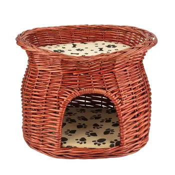 2 layers wicker cat bed basket pet dog cat rest nest hole type pet nest warm and comfortable cushion is suitable for pet rest
2 layers wicker cat bed basket pet dog cat rest nest hole type pet nest warm and comfortable cushion is suitable for pet rest