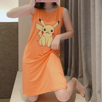 2020 Summer new Sexy Women Cartoon Nigh Dresss Women Nightgowns Vest Sleepshirt Polyester Girls Teenger Sleepwear with Chest Pad 
2020 Summer new Sexy Women Cartoon Nigh Dresss Women Nightgowns Vest Sleepshirt Polyester Girls Teenger Sleepwear with Chest Pad