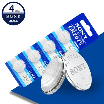 4pcs SONY CR2025 For Toy Watch 3V Voltage Lithium-ion Battery 2025 ECR2025 BR2025 DL2025 KCR2025 Watch Button Coin Bateria
4pcs SONY CR2025 For Toy Watch 3V Voltage Lithium-ion Battery 2025 ECR2025 BR2025 DL2025 KCR2025 Watch Button Coin Bateria