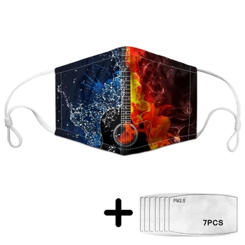 Creative guitar Print with Water Fire Pattern Masks Women Polyester Dustproof Mask on Face PM2.5 Filters Windproof Mouth Protect
Creative guitar Print with Water Fire Pattern Masks Women Polyester Dustproof Mask on Face PM2.5 Filters Windproof Mouth Protect