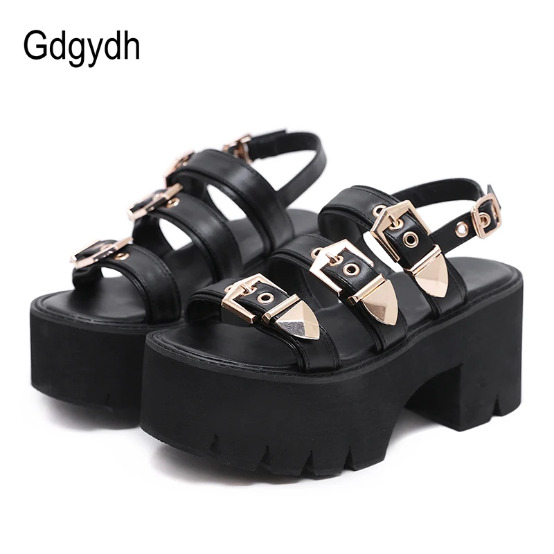 Gdgydh Sexy Buckle Punk Rock Block Heel Platform Sandals Women Summer Shoes 2020 New Thick Bottom Ankle Strap Comfortable Foot
Gdgydh Sexy Buckle Punk Rock Block Heel Platform Sandals Women Summer Shoes 2020 New Thick Bottom Ankle Strap Comfortable Foot