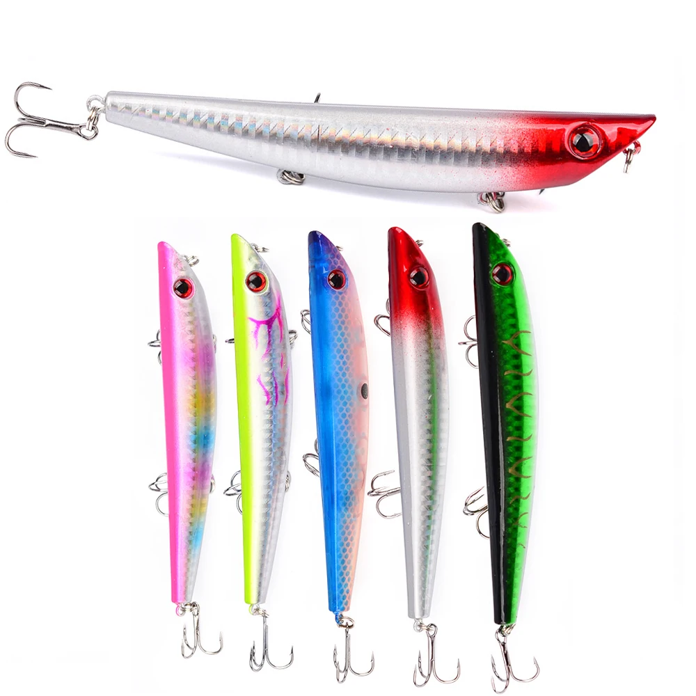 12cm/17g Hard Popper Fishing Lures Artificial ABS Bait 5 Colors Topwater Hard Baits High Quality Carp Sea Fishing Wobblers Bait
12cm/17g Hard Popper Fishing Lures Artificial ABS Bait 5 Colors Topwater Hard Baits High Quality Carp Sea Fishing Wobblers Bait