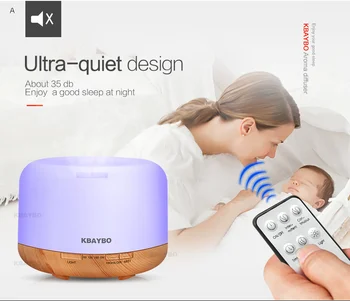 KBAYBO Remote Control Ultrasonic Humidifier Electric Aromatherapy Essential Oil Aroma Diffuser With7Color LED Lights wood 550ml
KBAYBO Remote Control Ultrasonic Humidifier Electric Aromatherapy Essential Oil Aroma Diffuser With7Color LED Lights wood 550ml
