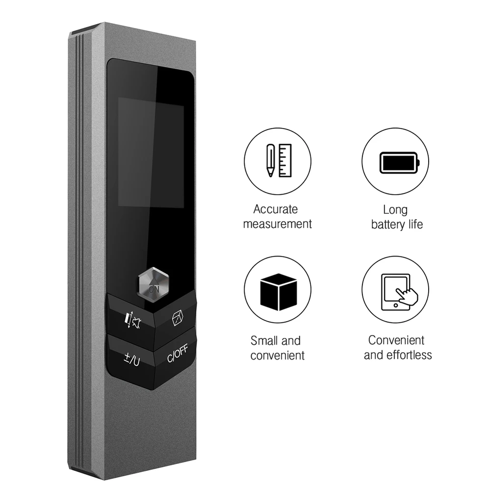 Portable Laser Rangefinder Distance Meter 40M Handle Laser Measure Distance Meter Smart Digital Rangefinders Laser Angle Measure
Portable Laser Rangefinder Distance Meter 40M Handle Laser Measure Distance Meter Smart Digital Rangefinders Laser Angle Measure