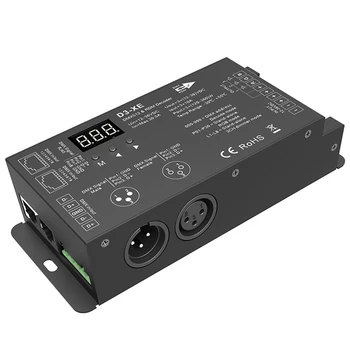 Led 3 Channel Constant Voltage DMX512 & RDM Decoder D3-XE 3CH*10A DC12V-36V RGB led controller with Numeric display
Led 3 Channel Constant Voltage DMX512 & RDM Decoder D3-XE 3CH*10A DC12V-36V RGB led controller with Numeric display