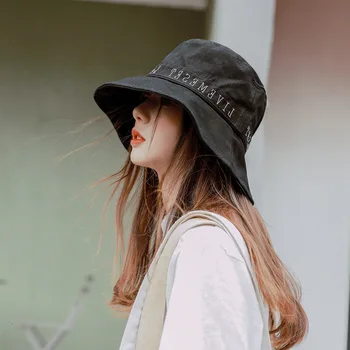 Harajuku Original Stylish Letter Large Eaves Women Bucket Hat Panama Hunting Fisherman Hat Sunshade Basin Bonnet For Female
Harajuku Original Stylish Letter Large Eaves Women Bucket Hat Panama Hunting Fisherman Hat Sunshade Basin Bonnet For Female