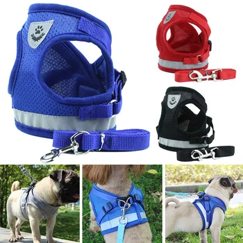 New Dog Harness Vest Reflective Walking Lead Leash for Puppy Dog Breathable Mesh Fabric VJ-Drop
New Dog Harness Vest Reflective Walking Lead Leash for Puppy Dog Breathable Mesh Fabric VJ-Drop