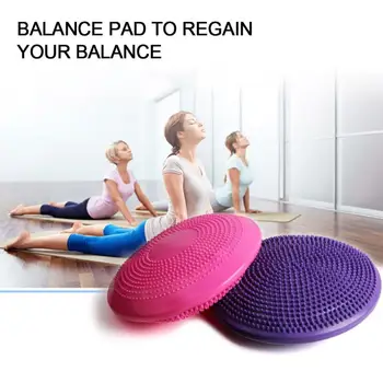 Yoga Massage Cushion Inflatable Balance Cushion Wobble Board with Free Pump Thickening Anti-riot Elastic Half Ball Ankle Cushion
Yoga Massage Cushion Inflatable Balance Cushion Wobble Board with Free Pump Thickening Anti-riot Elastic Half Ball Ankle Cushion