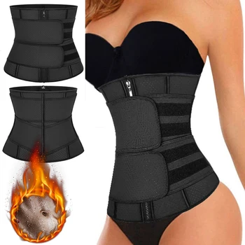 

Latex Waist Trainer Corset Belly Slimming Belt Body Shaper Modeling Strap Steel Boned Waist Cincher Fajas Shapewear