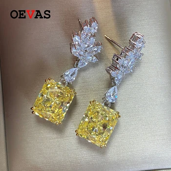 OEVAS 100% 925 Sterling Silver Sparkling Topaz Drop Earrings For Women Luxury High Carbon Diamond Wedding Party Fine Jewelry
OEVAS 100% 925 Sterling Silver Sparkling Topaz Drop Earrings For Women Luxury High Carbon Diamond Wedding Party Fine Jewelry