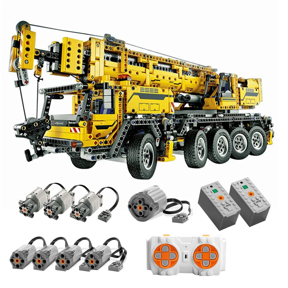 RC Crane Compatible With Legoing Technic Building Blocks Boys Birthday Christmas Gifts Kids Remote Control Car Toys 
RC Crane Compatible With Legoing Technic Building Blocks Boys Birthday Christmas Gifts Kids Remote Control Car Toys