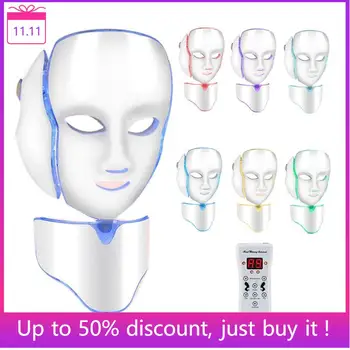 LED Facial Mask with Neck Machine Beauty Skin Rejuvenation 7 Colors Photon Therapy Anti Acne Tighten Whitening Instrument
LED Facial Mask with Neck Machine Beauty Skin Rejuvenation 7 Colors Photon Therapy Anti Acne Tighten Whitening Instrument