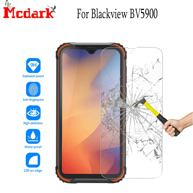 2.5D с уровнем твердости 9H закаленное Стекло для Blackview BV5900 Экран протектор 5 7 дюймов