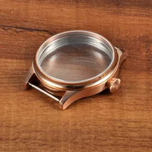 44mm Corgeut Gold Case Fit ETA 6498 6497 Hand Winding Beweging SC2002(China)