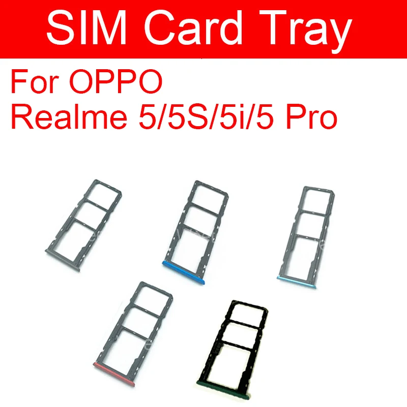 Лоток для сим-карт OPPO Realme 5 5S 5i 5Pro сим-карты памяти держатель Слот Запчасти авто |