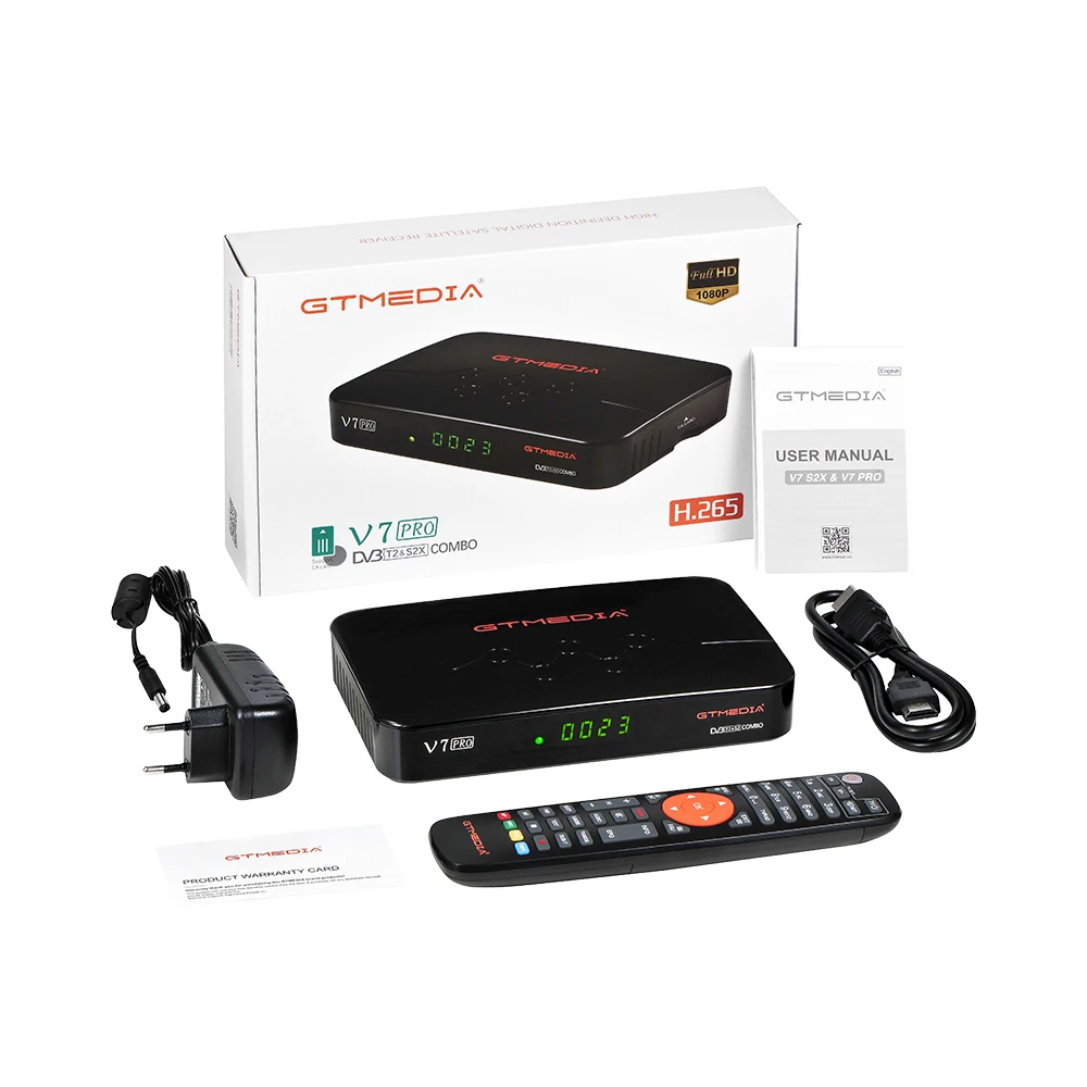 2020 NEW satellite TV box GTMEDIA V7 Pro DVB S/S2/S2X/T/T2 HEVC 10bit Decode with USB Wi-Fi support Europe Cline
2020 NEW satellite TV box GTMEDIA V7 Pro DVB S/S2/S2X/T/T2 HEVC 10bit Decode with USB Wi-Fi support Europe Cline