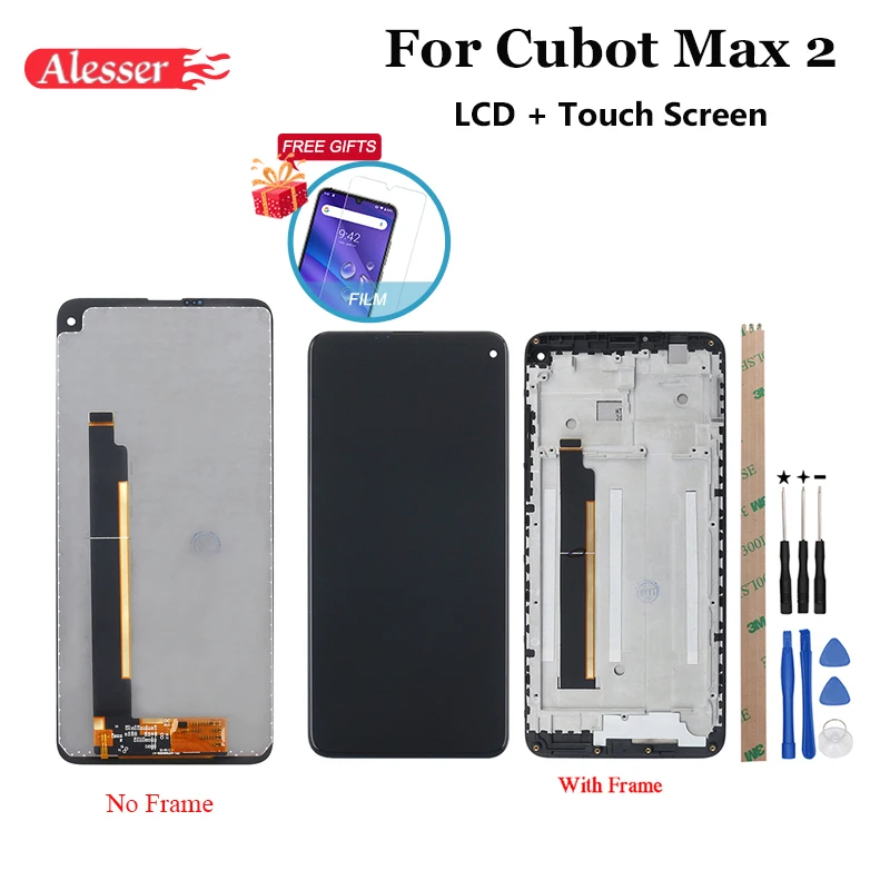 Alesser для Cubot Max 2 ЖК-дисплей и сенсорный экран + рамка 6 8 "запасные части в сборе с