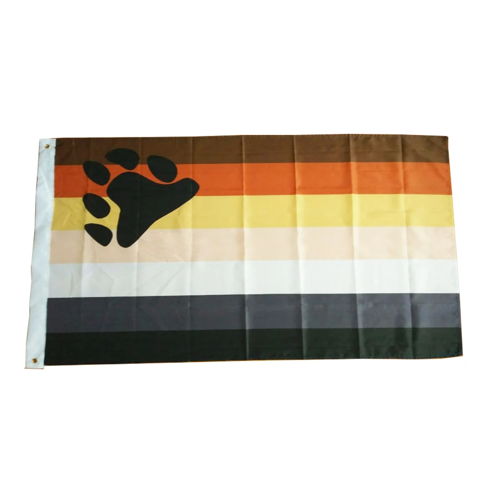 Seven color Ours Bear Gay Pride Flag 3x5FT banner 100D 150X90CM Polyester brass grommets custom, Free Shipping
Seven color Ours Bear Gay Pride Flag 3x5FT banner 100D 150X90CM Polyester brass grommets custom, Free Shipping