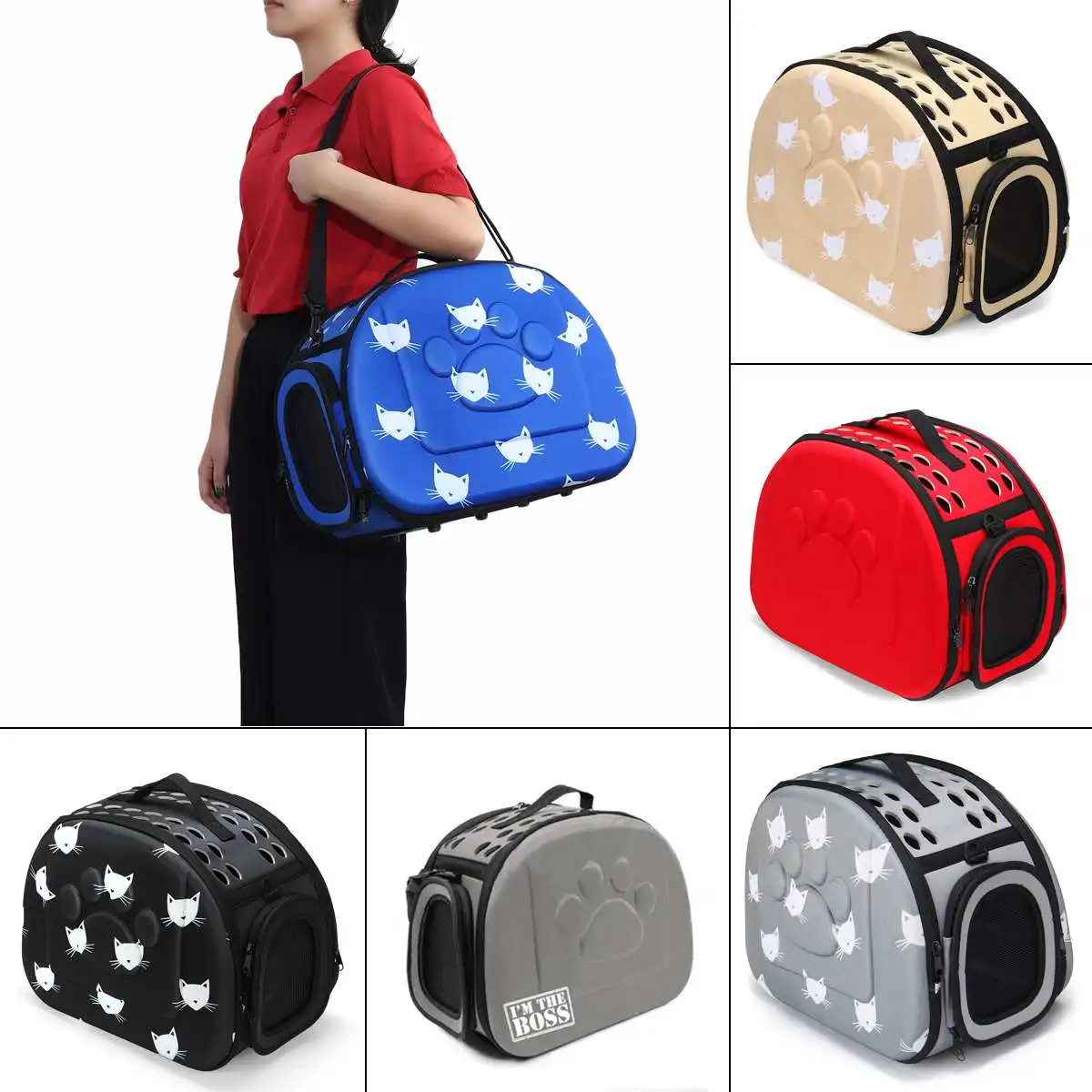 Pet Carrier For Dogs Cat Folding Cage Collapsible Crate Handbag Plastic Carrying Bags Pets Supplies Sac De Transport Pour Chien
Pet Carrier For Dogs Cat Folding Cage Collapsible Crate Handbag Plastic Carrying Bags Pets Supplies Sac De Transport Pour Chien