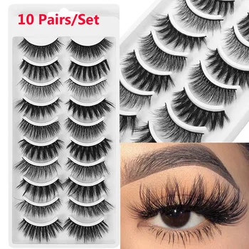10Pairs 3D Mink False Eyelashes Thick Long Natural Wispies Criss-cross Eye Lashes Makeup Extension Eyelash Handmade Fake Lashes
10Pairs 3D Mink False Eyelashes Thick Long Natural Wispies Criss-cross Eye Lashes Makeup Extension Eyelash Handmade Fake Lashes