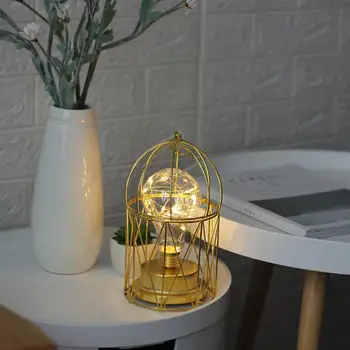 Modern Wrought Iron LED Gold Birdcage Hanging Lamp Simple metal Pendant Light Home table desk bedside lighting Decor 
Modern Wrought Iron LED Gold Birdcage Hanging Lamp Simple metal Pendant Light Home table desk bedside lighting Decor