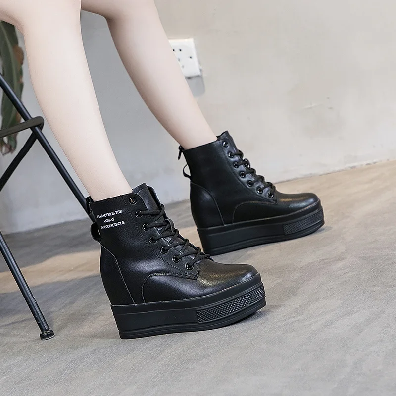 Autumn Inside Increase Female Casual Shoes Genuine Leather Gao Help Shoe Tide Muffin Genuine Leather Small White Shoes
Autumn Inside Increase Female Casual Shoes Genuine Leather Gao Help Shoe Tide Muffin Genuine Leather Small White Shoes