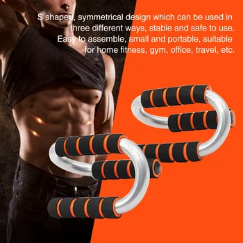 1pair Muscle Building S Shape Workout Portable Exercise Office Sports Abdominal Bars Push Ups Stand With Foam Handles Home Gym
1pair Muscle Building S Shape Workout Portable Exercise Office Sports Abdominal Bars Push Ups Stand With Foam Handles Home Gym