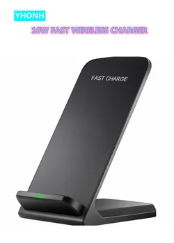 

10W QI Wireless Charger 2-Coils Stand 5V/2A & 9V/1.67A Quick Charge 2.0 Fast Charging for Samsung S10 S7 S8 S9 iPhone 8 10 X XR