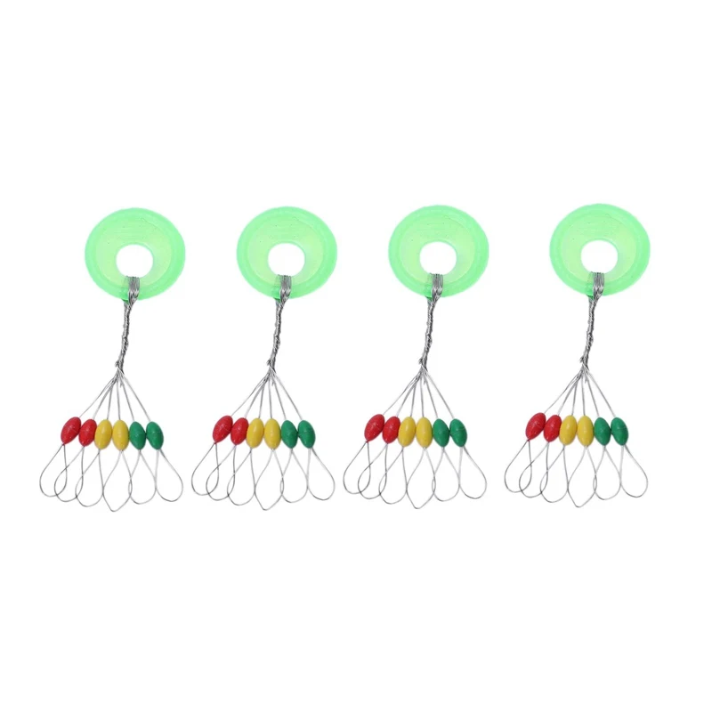 600 Pcs/100 Groups Fishing Bobber Stopper 6 In 1 Colorful Rubber Oval Float Space Bead Connector Fishing Gear For 1.5-3.0# Line
600 Pcs/100 Groups Fishing Bobber Stopper 6 In 1 Colorful Rubber Oval Float Space Bead Connector Fishing Gear For 1.5-3.0# Line