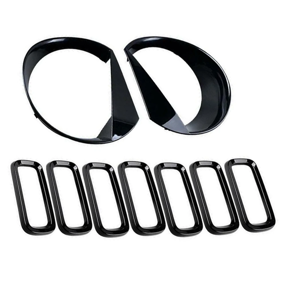 Front Grill Insert+Angry Eyes Headlight Bezel Cover Lamp Circle For 2015-2018 Jeep Renegade
Front Grill Insert+Angry Eyes Headlight Bezel Cover Lamp Circle For 2015-2018 Jeep Renegade