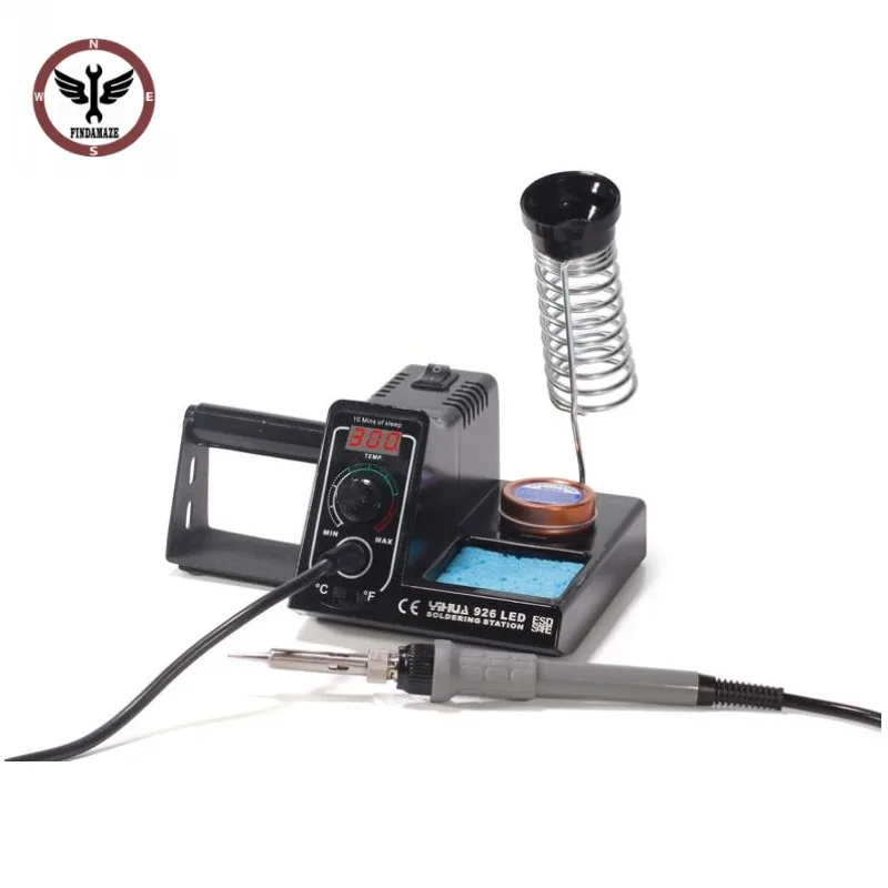 FINDAMAZE 926 110-240V 60W Adjustable Temp Digital DisplaySoldering Welding Iron Station Tip Weller Base
FINDAMAZE 926 110-240V 60W Adjustable Temp Digital DisplaySoldering Welding Iron Station Tip Weller Base