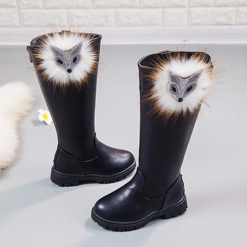 2019 Fur Autumn Winter Girls Leather Boots School Fashion Princess Knee-length Snow Boots Warm Shoes Children Rubber Martin Boot
2019 Fur Autumn Winter Girls Leather Boots School Fashion Princess Knee-length Snow Boots Warm Shoes Children Rubber Martin Boot