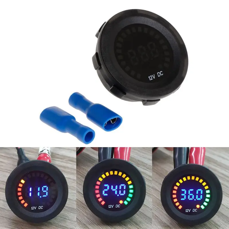DC 12V Car Motorcycle Waterproof Color Screen LED Digital Panel Voltmeter Voltage Volt Meter
DC 12V Car Motorcycle Waterproof Color Screen LED Digital Panel Voltmeter Voltage Volt Meter
