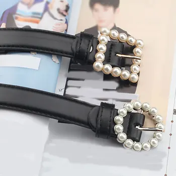 New Pearl Decorative Belt Ladies Leather Belt Round Pin Buckle Pearl Belts for Women Casual PU Leather Belts Jeans Waist Belt
New Pearl Decorative Belt Ladies Leather Belt Round Pin Buckle Pearl Belts for Women Casual PU Leather Belts Jeans Waist Belt
