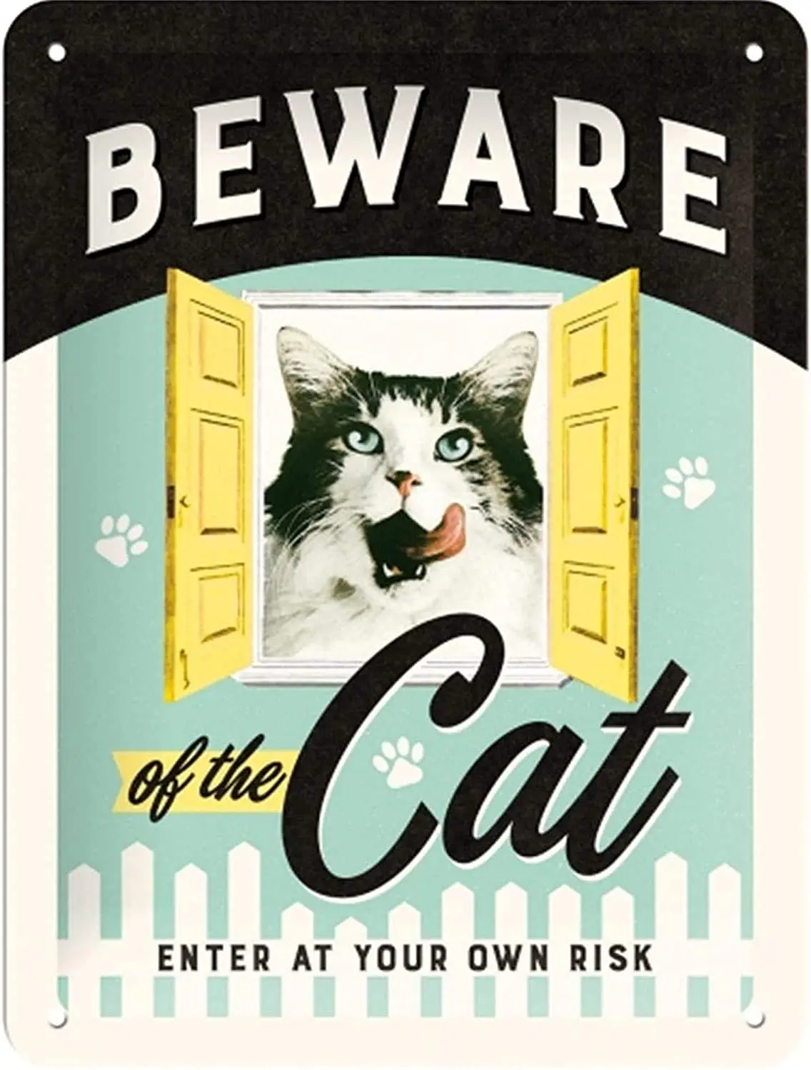 Nostalgic-Art Retro Tin Sign – Animal Club – Beware Gift idea for cat Lovers, Metal Plaque, Vintage Design for Decoration
Nostalgic-Art Retro Tin Sign – Animal Club – Beware Gift idea for cat Lovers, Metal Plaque, Vintage Design for Decoration